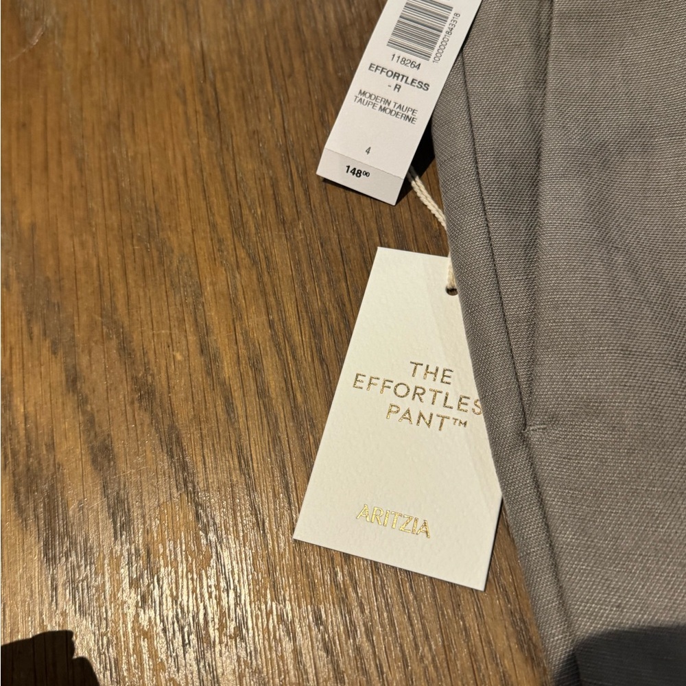 Aritzia Taupe Effortless Pant